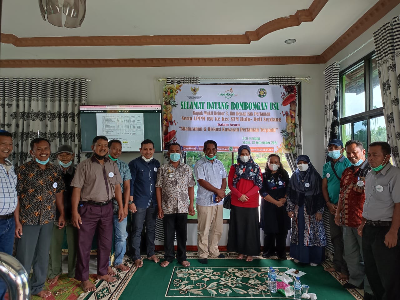 Not only FP USU, LPPM and USU are ready to help Lapakbuah.com in developing the Integrated Agribusiness Area program in STM Hulu District.